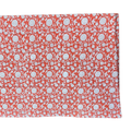 The Cora: Coral Orange + White Floral Table Linen - 156 x 108" Rectangle