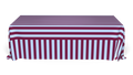 The Acai Burgundy Striped Rectangle Tablecloth