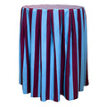 The Acai Burgundy Striped Pleated Cocktail Linen