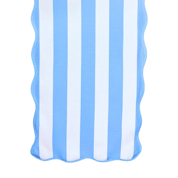 The Alice Blue and White Striped Table Runner