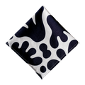 The Amaya Black and Ivory Napkins Set of 10