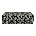 The Amaya Black and Ivory Rectangle Table Linen