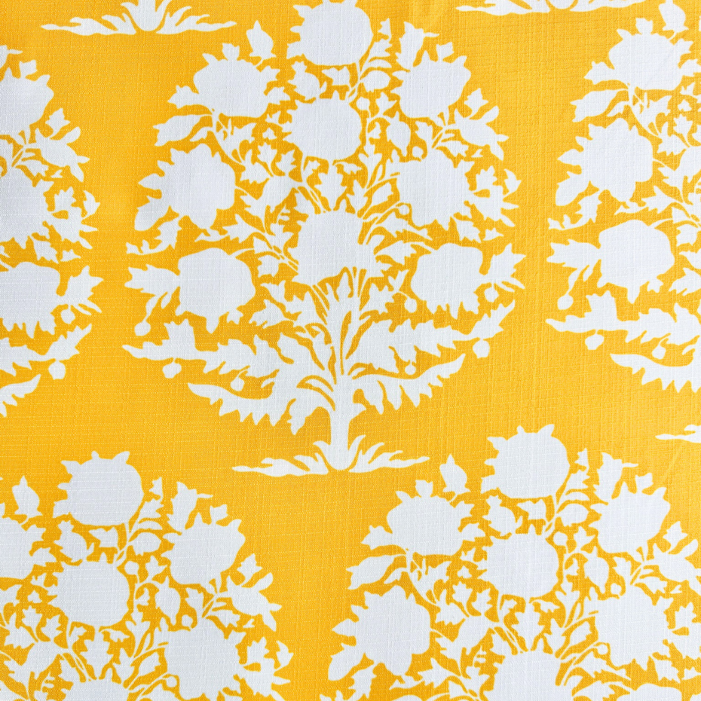 The Canary: Yellow + White Floral Table Linen