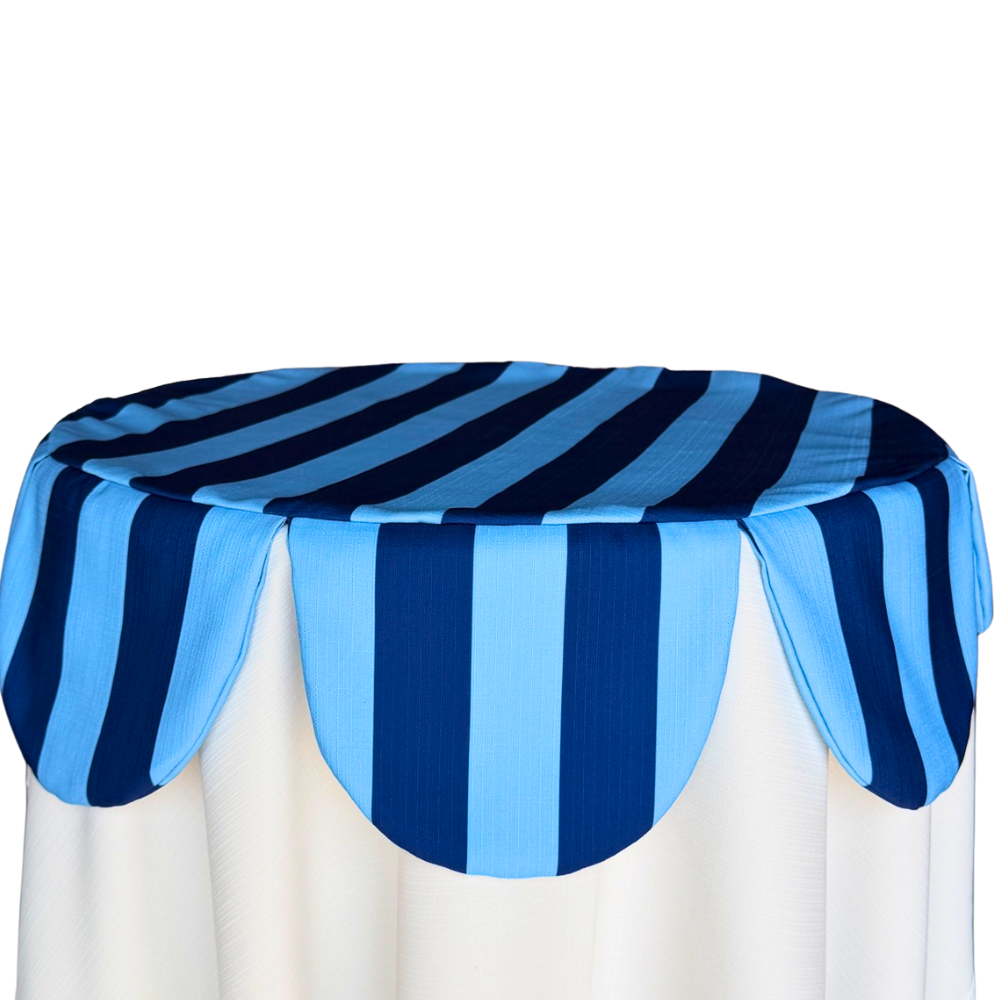 The Liberty Blue Striped Cocktail Crown