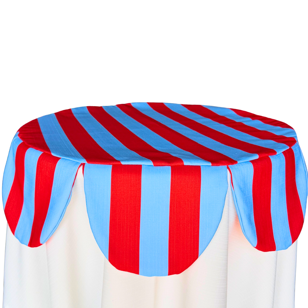 The Jackie Red and Blue Striped Cocktail Crown