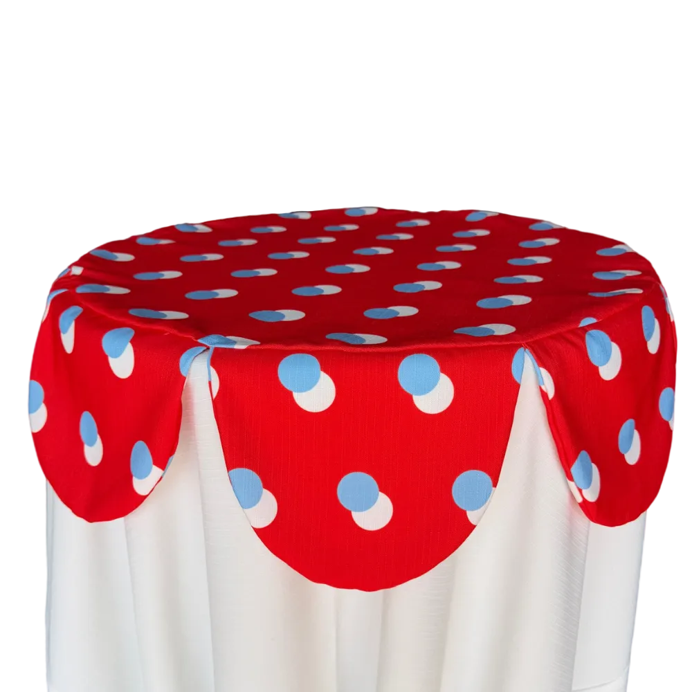 The Popsicle Red and Blue Polka Dot Cocktail Crown