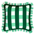 The Serrano Green Plaid Pillow
