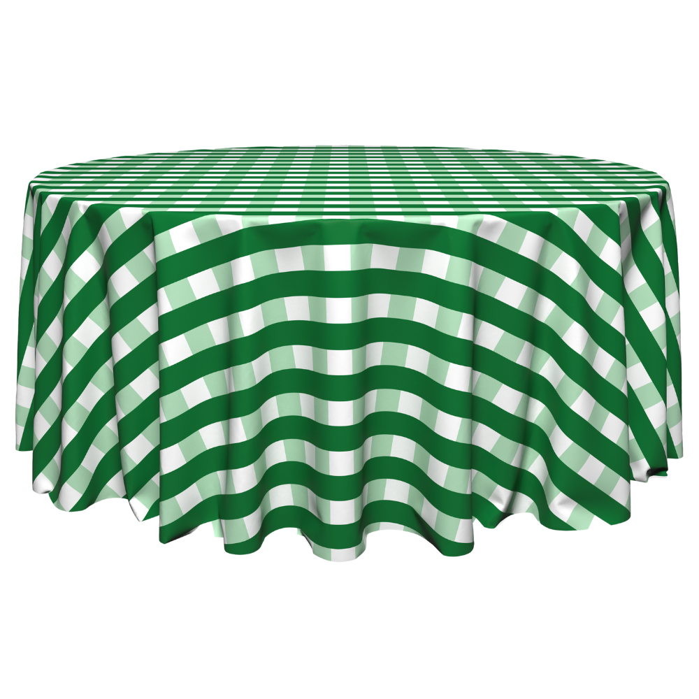 The Serrano Green Plaid Round Tablecloth