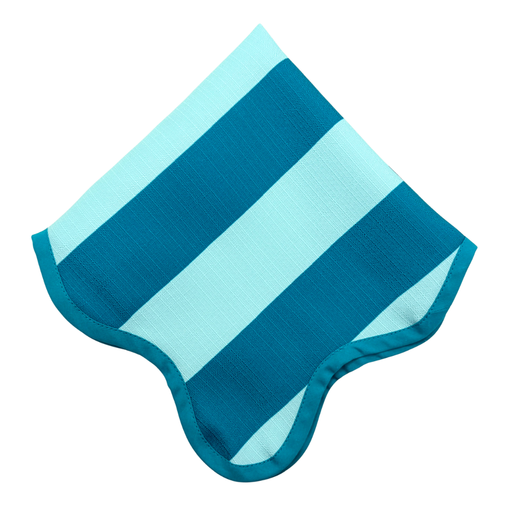 The Showgirl Teal Striped Napkins (Set of 4)