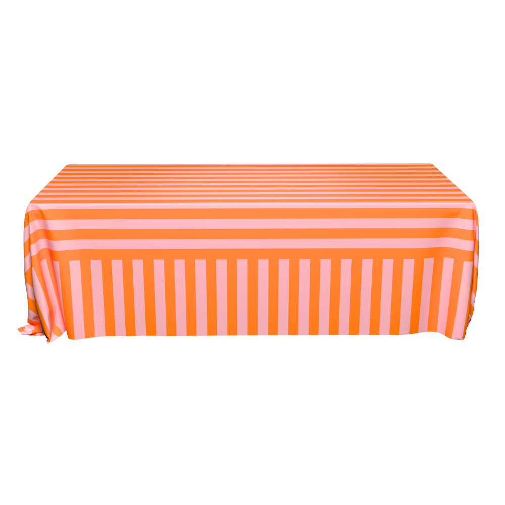 The Sorbet Pink Striped Table Linen