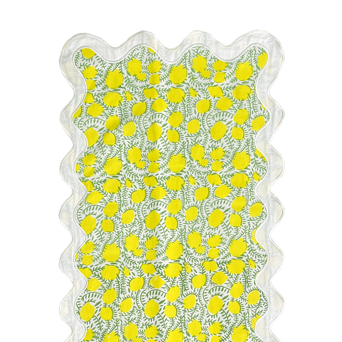 The Sorrento: Lemon Tree Table Linen - 124" x 20" Runner