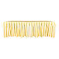 The Veronica Yellow Striped Pleated Tablecloth