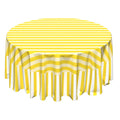 The Veronica Yellow Striped Round Tablecloth