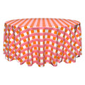 The Clementine Pink Plaid Round Tablecloth