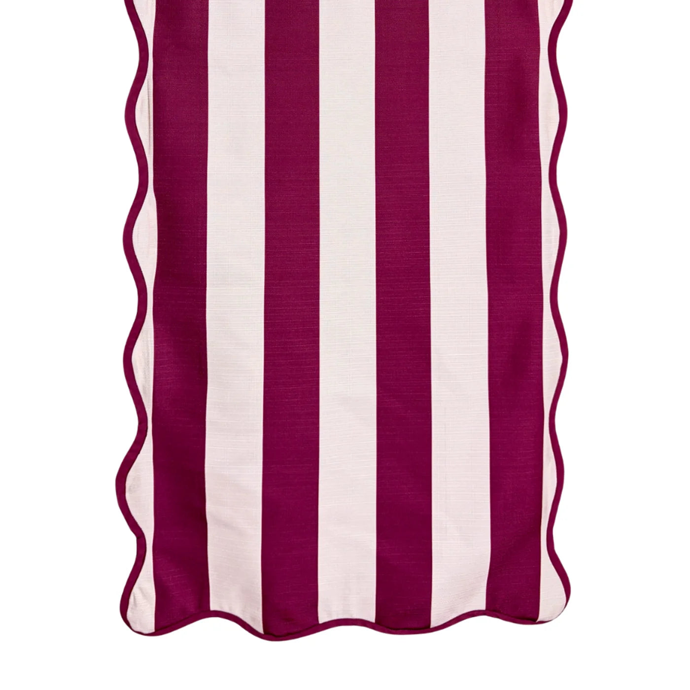 The Octavia Burgundy Striped Table Runner