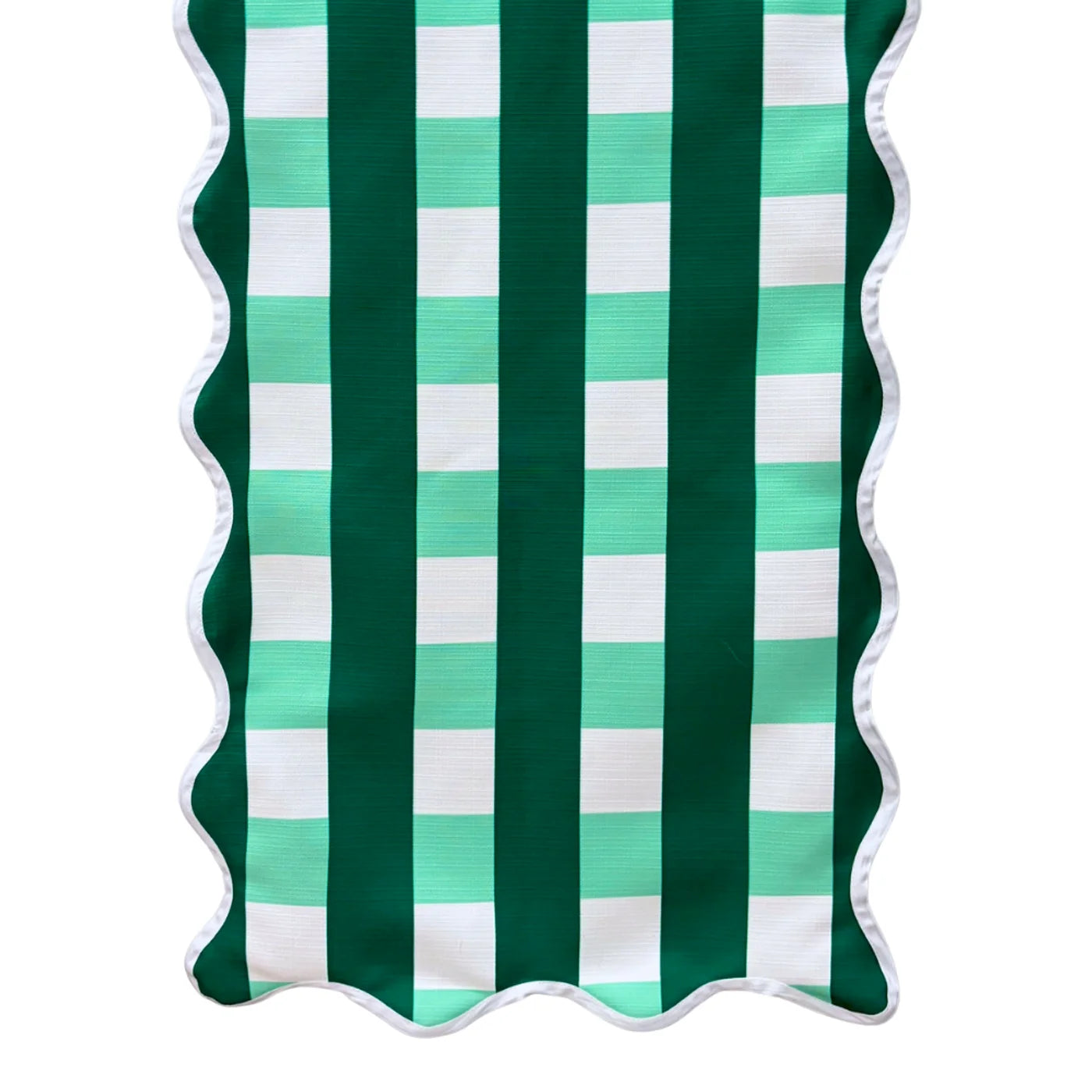 The Serrano Green Plaid Table Runner