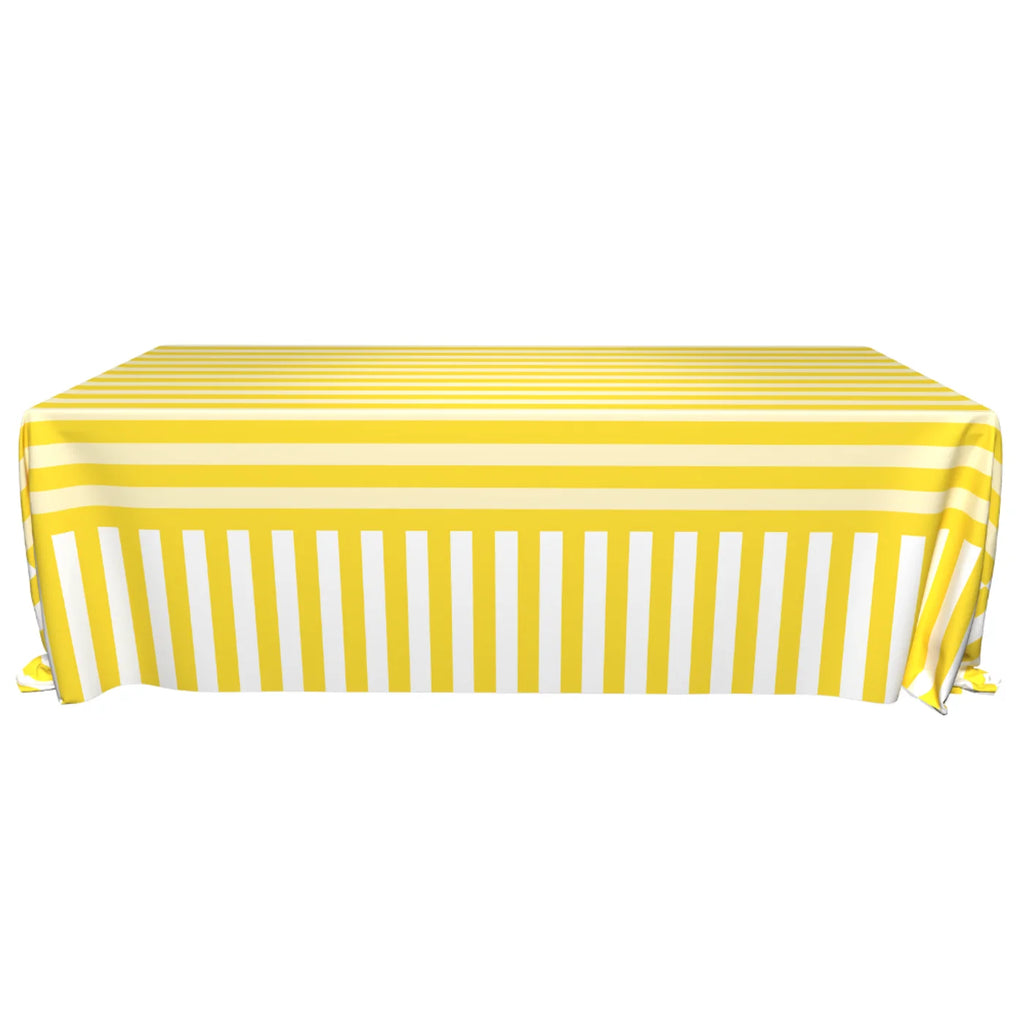 The Veronica Yellow Striped Tablecloth
